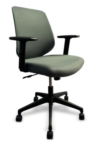 UDOBÄR chaise de bureau pivotante Shield avec mécanisme de basculement, dossier maille avec support, gris