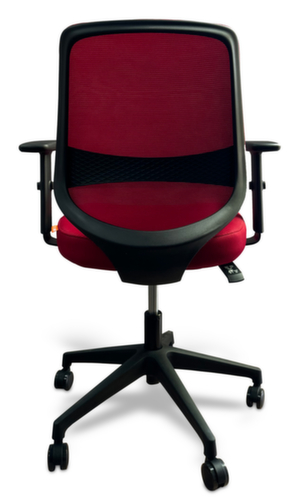 UDOBÄR chaise de bureau pivotante Shield avec mécanisme de basculement, dossier maille avec support, rouge