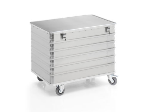 Gmöhling Chariot conteneur aluminium G®-TRANS, capacité 415 l