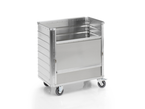 Gmöhling Chariot à caisses en aluminium avec ouverture d'accès, capacité 355 l