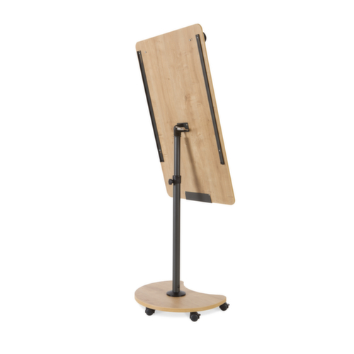Rocada chevalet de conférence mobile NAT0618 avec 2 porte-papiers, hauteur 1600 - 2000 mm