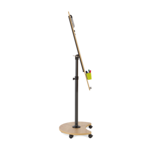 Rocada chevalet de conférence mobile NAT0618 avec 2 porte-papiers, hauteur 1600 - 2000 mm