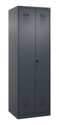 C+P Armoire vestiaire pour EPI Evolo PLUS pour une séparation en noir et blanc, largeur de compartiment 300 mm