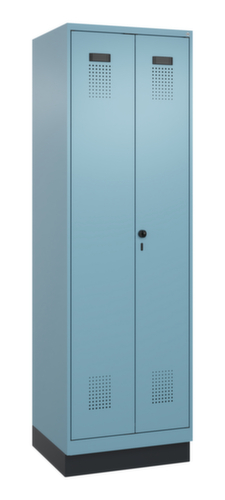 C+P Armoire vestiaire pour EPI Evolo PLUS pour une séparation en noir et blanc, largeur de compartiment 300 mm