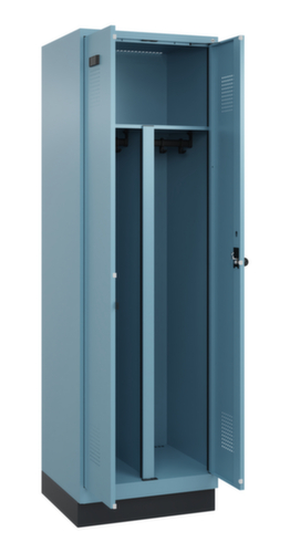 C+P Armoire vestiaire pour EPI Evolo PLUS pour une séparation en noir et blanc, largeur de compartiment 300 mm