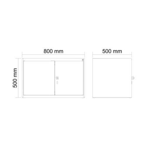 rehausse d'armoire avec double compartiment