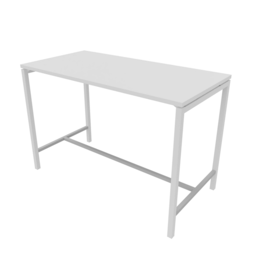 Quadrifoglio Table haute Creo pour conférences, hauteur x largeur x profondeur 1070 x 1600 x 800 mm, panneau blanc