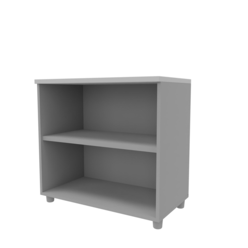 Quadrifoglio Rayonnage de bureau Practika, largeur 800 mm, 2 HC, aluminium/gris