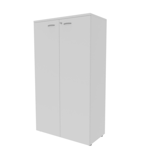 Quadrifoglio Armoire de bureau Practika, 4 hauteurs des classeurs, blanc/blanc