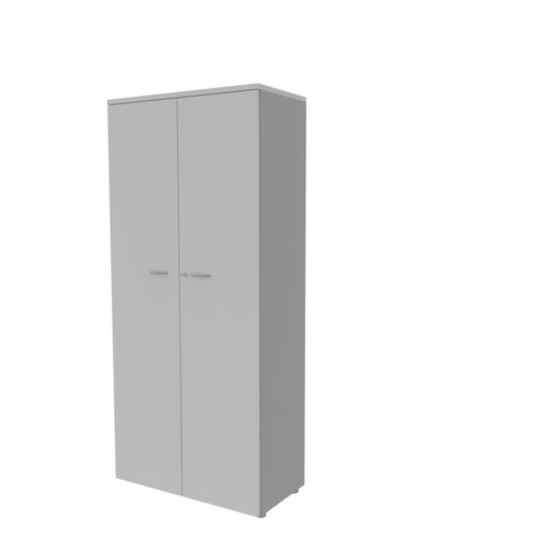 Quadrifoglio Armoire de bureau Practika, 5 hauteurs des classeurs, alu/gris