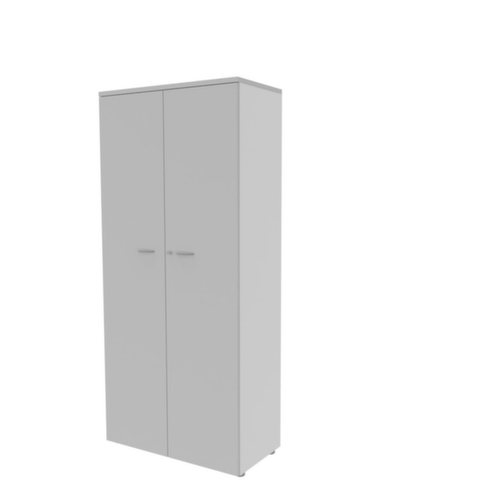 Quadrifoglio Armoire de bureau Practika, 5 hauteurs des classeurs, blanc/gris