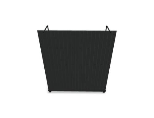 .mdd rayonnage mobile TANCA, largeur 1600 mm, RAL9005 noir foncé