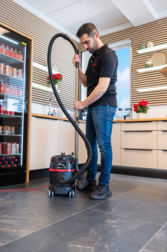 Aspirateur à sec extra-silencieux ERA TEC avec connexion USB et compartiment pour les sacs de rechange