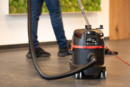 Aspirateur à sec extra-silencieux ERA TEC avec connexion USB et compartiment pour les sacs de rechange