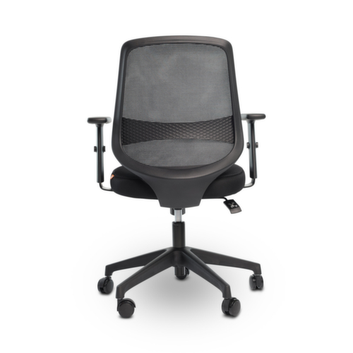 UDOBÄR chaise de bureau pivotante Shield avec mécanisme de basculement, dossier maille avec support, noir