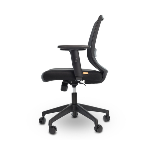 UDOBÄR chaise de bureau pivotante Shield avec mécanisme de basculement, dossier maille avec support, noir