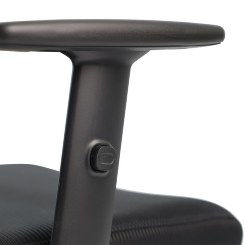 UDOBÄR chaise de bureau pivotante Shield avec mécanisme de basculement, dossier maille avec support, noir