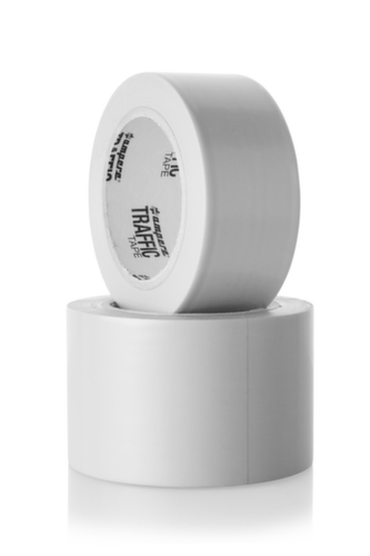 a.m.p.e.r.e. Ruban de marquage au sol TRAFFIC Tape Standard, blanc