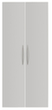 Porte à double battant Terra Nova pour rayonnage de bureau, hauteur x largeur 1880 x 800 mm