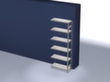 hofe Panneau d'extension pour le rayonnage sans vis, hauteur x largeur x profondeur 2500 x 1010 x 435 mm, 6 tablettes