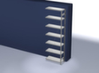 hofe Système de rayonnages sans vis dans une construction mi-lourde, hauteur x largeur x profondeur 3000 x 1010 x 435 mm, 7 tablettes