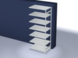 hofe Panneau d'extension pour le rayonnage sans vis, hauteur x largeur x profondeur 3000 x 1310 x 835 mm, 7 tablettes