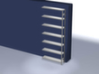 hofe Rayonnages en treillis dans la construction lourde, hauteur x largeur x profondeur 3000 x 1310 x 335 mm, 7 tablettes