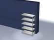 hofe Rayonnages en treillis dans la construction lourde, hauteur x largeur x profondeur 2000 x 1310 x 635 mm, 5 tablettes