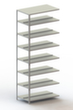 META Porte-fichiers à visser Champ de saisie à utiliser des deux côtés, 8 tablettes, avec revêtement en zinc anti-corrosion