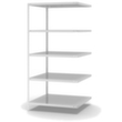 hofe Rayonnage à boulonner élément suivant, 5 tablettes, RAL7035 gris clair