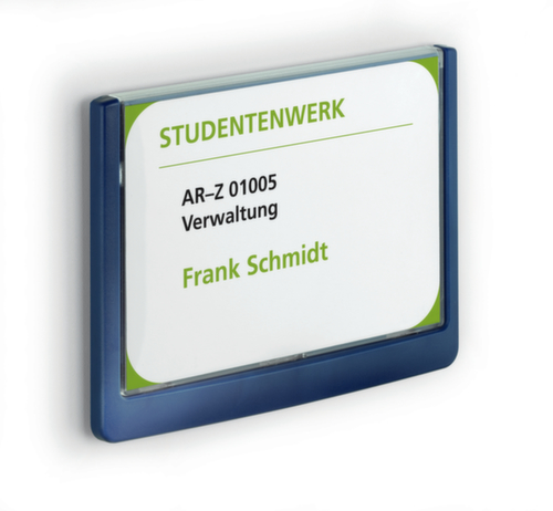 Durable Plaque de porte Click Sign avec cadre coloré, format portrait 105,5  L
