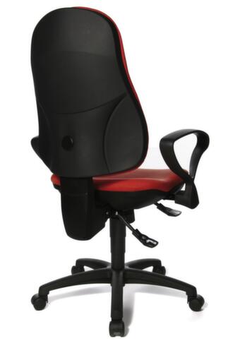 Topstar Siège de bureau pivotant Support SY avec assise ergonomique, rouge  L