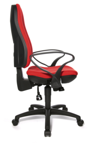 Topstar Siège de bureau pivotant Support SY avec assise ergonomique, rouge  L