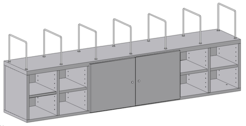 Rocholz Système d'armoire 2000 pour table d'emballage, hauteur 585 mm