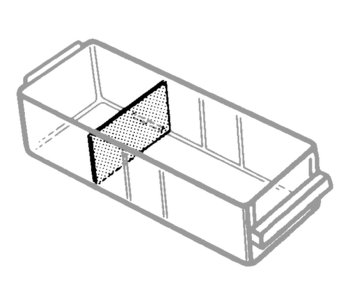 raaco Séparateur transversal pour bloc à tiroirs transparents  L