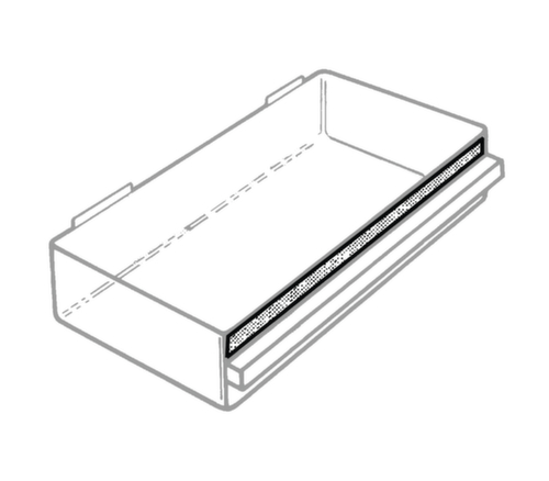 raaco bloc à tiroirs transparents robuste 1208-03 avec cadre en métal, 8 tiroir(s), bleu foncé/transparent  L