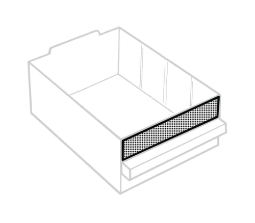 raaco bloc à tiroirs transparents robuste 250/8-2 avec cadre en métal, 8 tiroir(s), bleu foncé/transparent  L