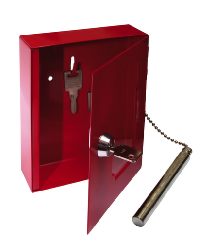 Format Tresorbau Boîte à clés d'urgence avec clapet, RAL3002 rouge carmin  L