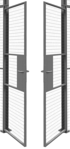 TROAX Porte à double battant pour parois de séparation, largeur 2000 mm  L