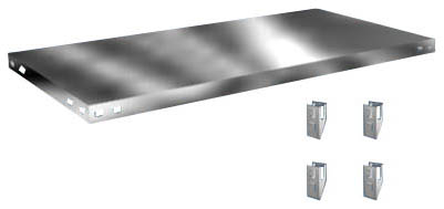 hofe Tablette pour rayonnage modulaire, largeur x profondeur 1000 x 500 mm  L