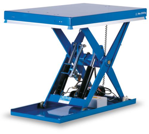 Table élévatrice avec plateforme fermée, 500 kg force, 1350x1000 mm  L
