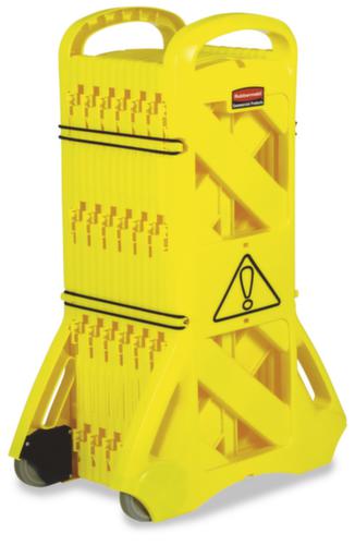 Rubbermaid Système de barrière mobile, colonne d'information, jaune  L