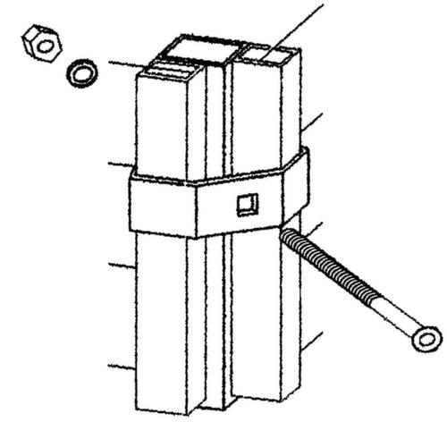Système de séparation avec grosseur de la maille 40x40 mm  L