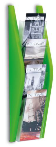 helit Présentoir mural "the arc" avec 4 plateaux, 4 tablettes, structure vert lime  L