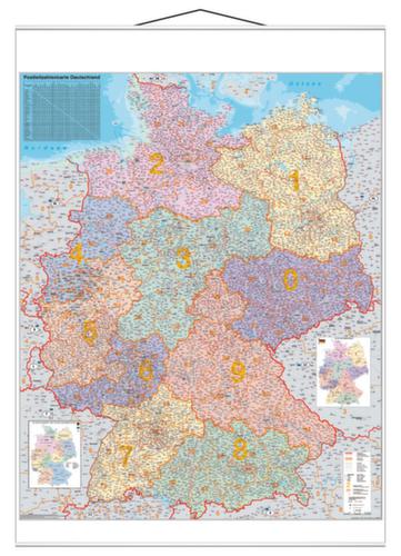 Franken Carte des codes postaux de l'Allemagne, hauteur x largeur 1370 x 970 mm  L