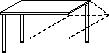 Gera Angle de liaison anguleux Milano avec 3 pieds d'appui, largeur x profondeur 1200 x 800 mm, plaque érable  L