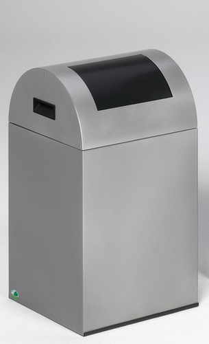 VAR Collecteur de recyclage WSG 40 R avec trappe d'insertion, 43 l, argent, couvercle RAL7021 gris noir  L