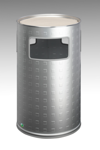 VAR Cendrier poubelle en aluminium H 75 résistant à l'eau de mer  L