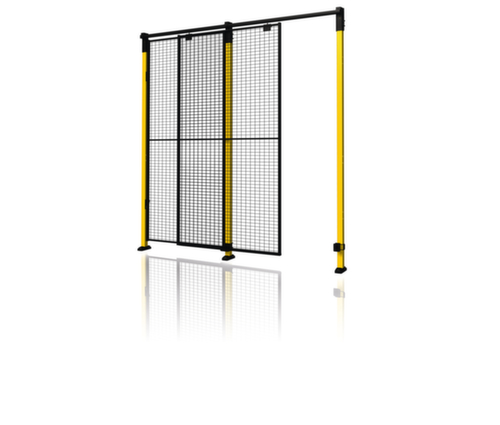 Axelent Porte coulissante pour grille de protection de machine, hauteur x largeur 2300 x 1400 mm