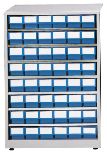 Treston Grand bloc tiroirs, 48 tiroir(s), RAL7035 gris clair/bleu